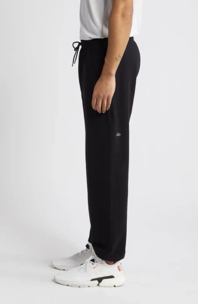 Shop Alo Yoga Chill Drawstring Sweatpants In Black