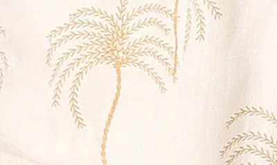 Petal And Pup Petal & Pup Gina Palm Print Romper In Red