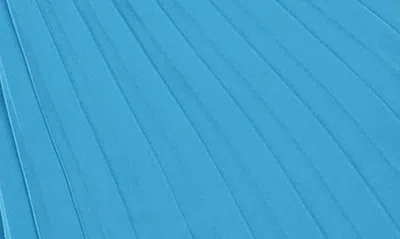 Petal And Pup Petal & Pup Flin Asymmetric Pleat Cutout One-shoulder Dress In Blue