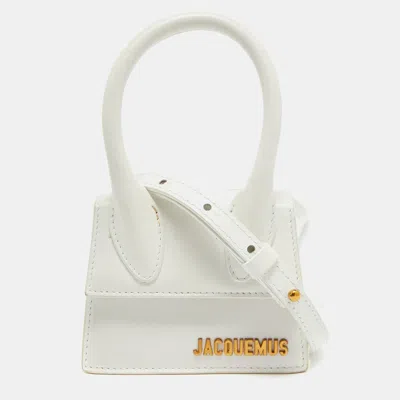Pre-owned Jacquemus White Leather Le Chiquito Mini Bag