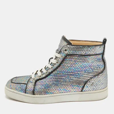 Pre-owned Christian Louboutin Multicolor Leather Rantus Orlato Sneakers Size 40