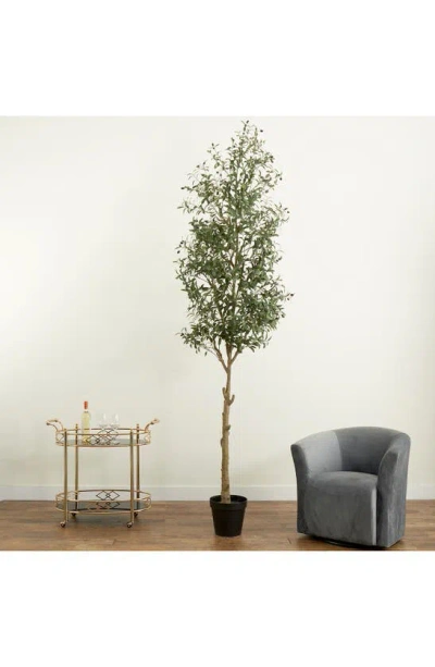 Shop Nearly Natural 10 Ft. Olive Tree Artificial Plant In Green