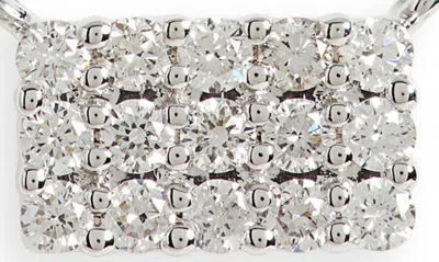 Shop Bony Levy Mika 3-row Diamond Pendant Necklace In 18k White Gold