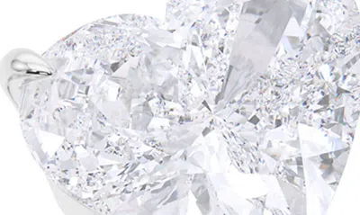 Shop Hautecarat Floating Hearts Lab Created Diamond Ring In 18k White Gold