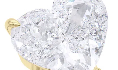 Hautecarat Floating Hearts Lab Created Diamond Ring In 18k Yellow Gold