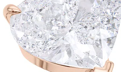 Shop Hautecarat Floating Hearts Lab Created Diamond Ring In 18k Rose Gold