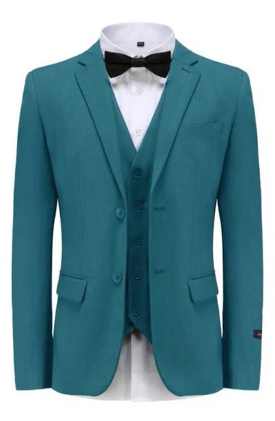 Shop Braveman Premium Slim Fit 3-piece Suit In Sea Green