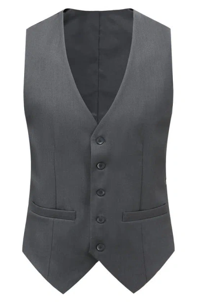 Braveman Premium Slim Fit 3-piece Suit In Charcoal