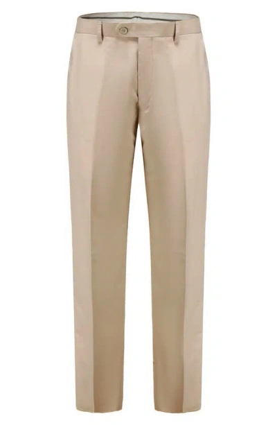 Shop Braveman Premium Slim Fit 3-piece Suit In Tan