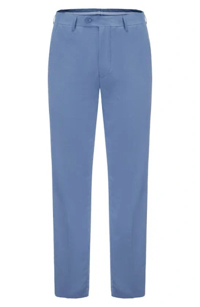 Braveman Premium Slim Fit 3-piece Suit In Slate Blue