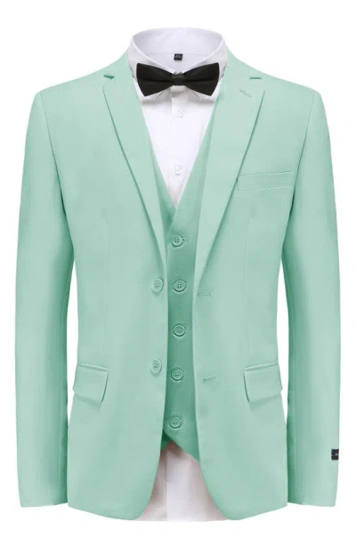Shop Braveman Premium Slim Fit 3-piece Suit In Mint