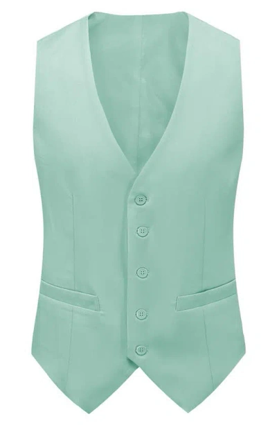 Braveman Premium Slim Fit 3-piece Suit In Mint
