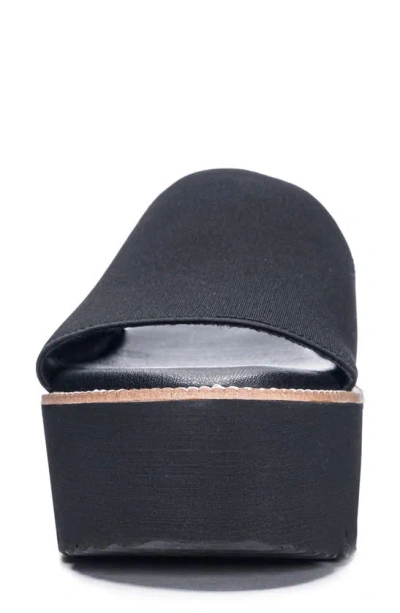 Dirty Laundry Pivot Platform Slide Sandal In Black