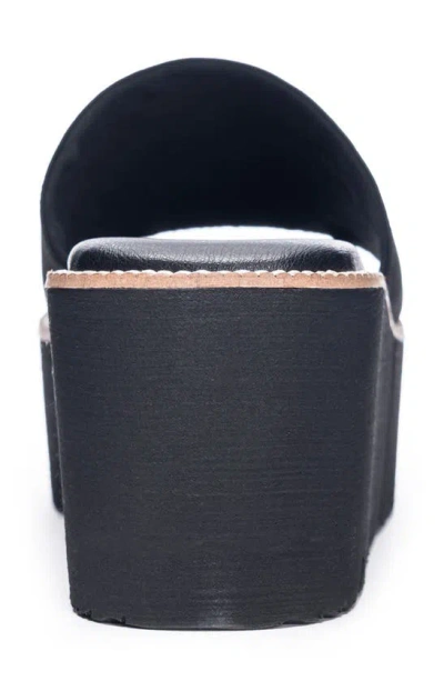 Dirty Laundry Pivot Platform Slide Sandal In Black