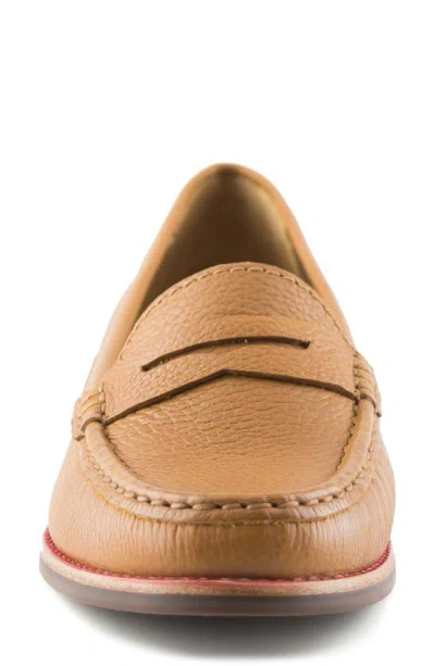Shop Marc Joseph New York East Village Penny Loafer In Tan Grainy
