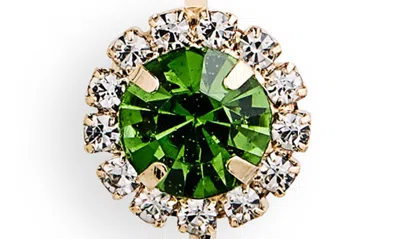 Shop Tasha Crystal Link Drop Earrings In Emerald