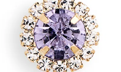 Shop Tasha Crystal Link Drop Earrings In Purple