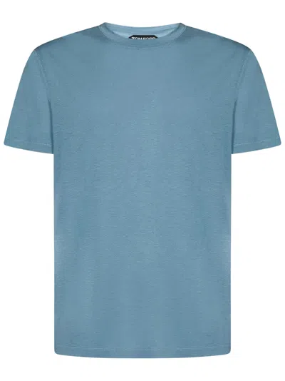 Shop Tom Ford T-shirt In Azzurro