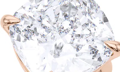 Hautecarat Floating Cushion Lab Created Diamond Ring In 18k Rose Gold