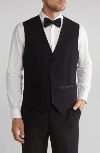 Gino Vitale Slim Fit Satin Peak Lapel 3-piece Suit In Red