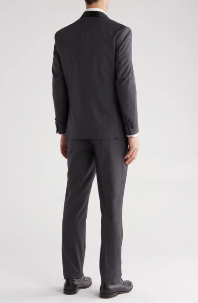 Gino Vitale Premium Slim Fit 3-piece Suit In Charcoal