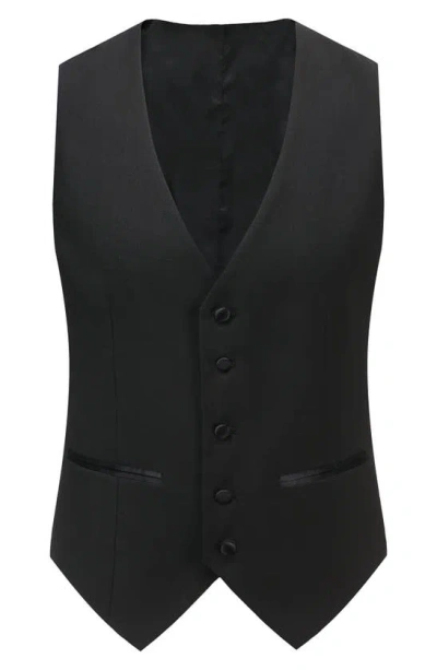 Gino Vitale Premium Slim Fit 3-piece Suit In Black