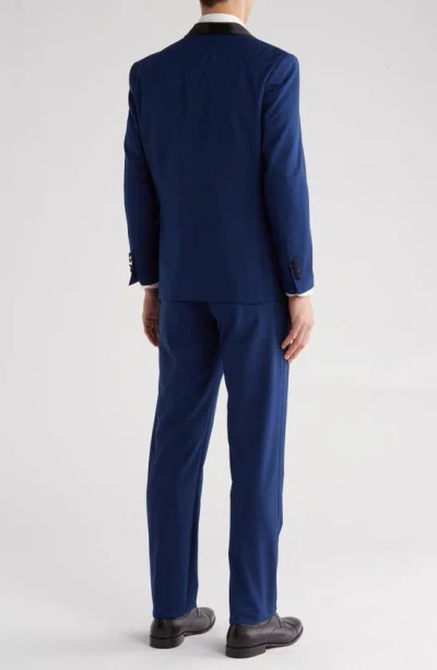 Gino Vitale Premium Slim Fit 3-piece Suit In Indigo