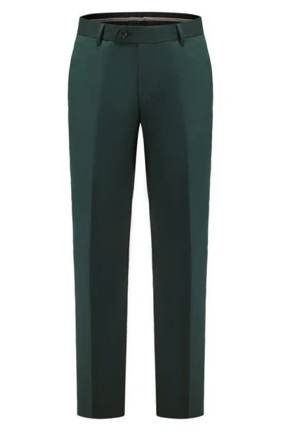Gino Vitale Premium Slim Fit 3-piece Suit In Hunter Green