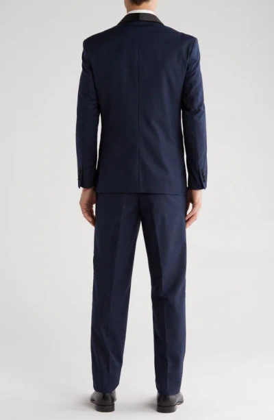 Gino Vitale Premium Slim Fit 3-piece Suit In Navy