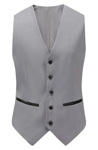 Gino Vitale Premium Slim Fit 3-piece Suit In Grey