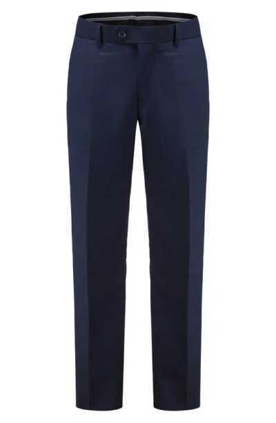 Shop Gino Vitale Premium Slim Fit 3-piece Tuxedo In Navy