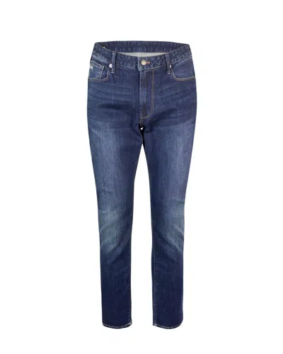 Shop Emporio Armani Jeans In Blue Denim