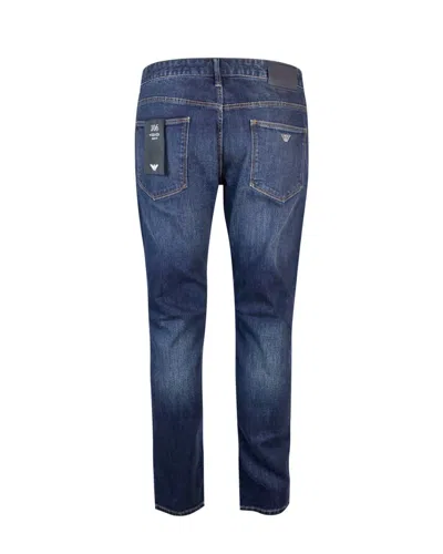 Shop Emporio Armani Jeans In Blue Denim