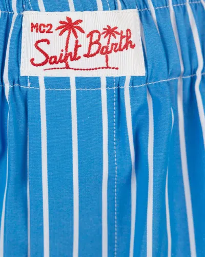 Shop Mc2 Saint Barth Shorts In Sky Blue