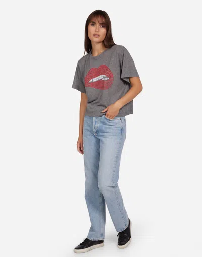 Lauren Moshi Linnea Elements Biting Lip In Heather Grey