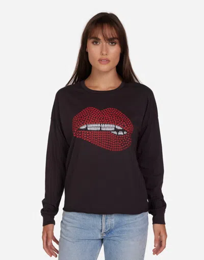 Lauren Moshi Luella Elements Biting Lip In Onyx