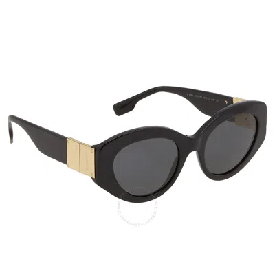 Burberry Sophia Dark Grey Cat Eye Ladies Sunglasses Be4361 300187 51 In Black / Dark / Grey