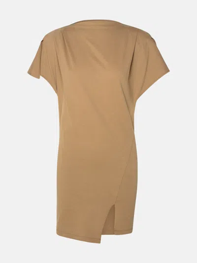 Shop Isabel Marant 'silvane' Brown Cotton Dress