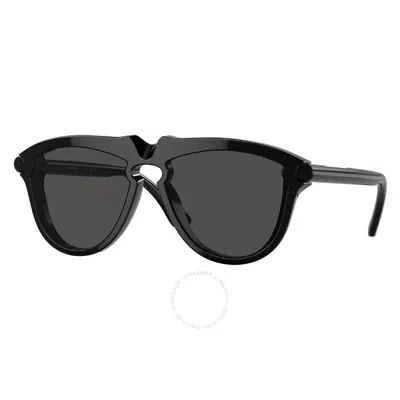 Shop Burberry Dark Grey Pilot Men's Sunglasses Be4417u 300187 58 In Black / Dark / Grey