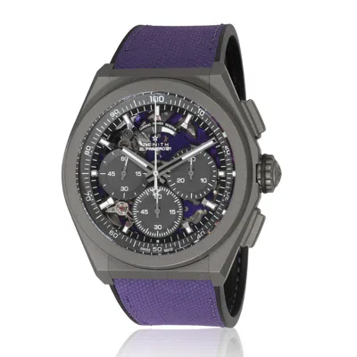 Shop Zenith El Primero Chronograph Automatic Men's Watch 97.9001.9004/80.r922 In Black / Purple