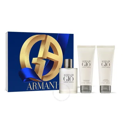 Shop Giorgio Armani Men's Acqua Di Gio Gift Set Fragrances 3614274110005 In White
