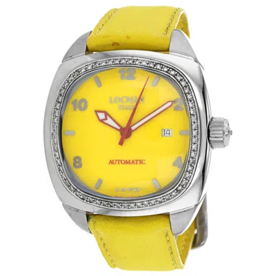 Shop Locman Classic Automatic Men's Watch 1971yl2ad In Red   / Yellow