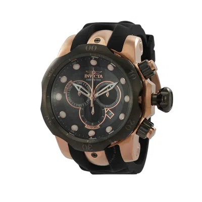 Shop Invicta Venom Chronograph Black Dial Men's Watch 0361 In Black / Rose