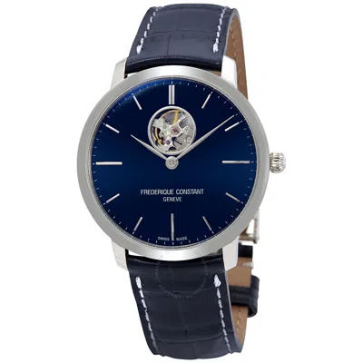 Shop Frederique Constant Slimline Automatic Blue Dial Men's Watch Fc-312n4s6