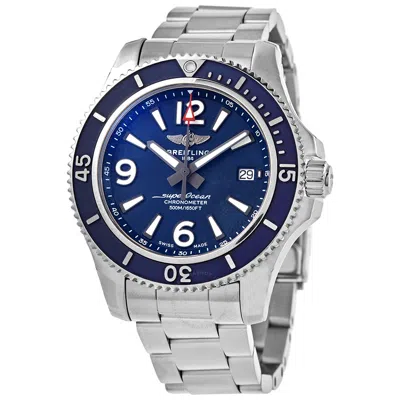 Shop Breitling Superocean Automatic Blue Dial Men's Watch A17366d81c1a1 In Blue / Gun Metal / Gunmetal