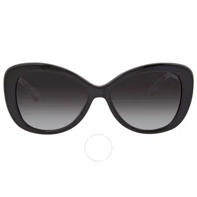 Shop Michael Kors Positano Grey Gradient Butterfly Ladies Sunglasses Mk2120 30058g 56