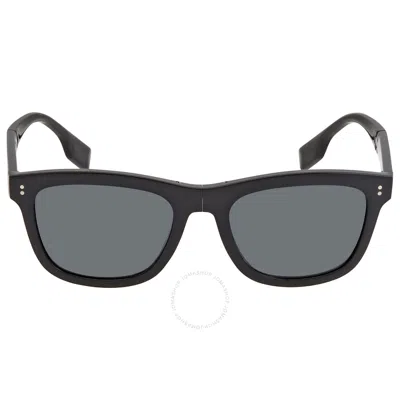 Shop Burberry Miller Polarized Dark Grey Square Men's Sunglasses Be4341 3001t8 55 In Dark / Grey