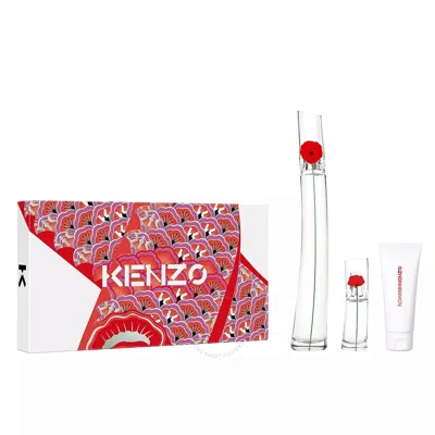 Shop Kenzo Ladies Flower Gift Set Fragrances 3274872441668 In Black / White