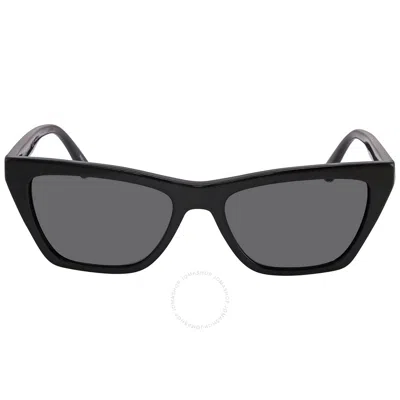 Shop Emporio Armani Dark Grey Cat Eye Ladies Sunglasses Ea4169 587587 54 In Dark / Grey