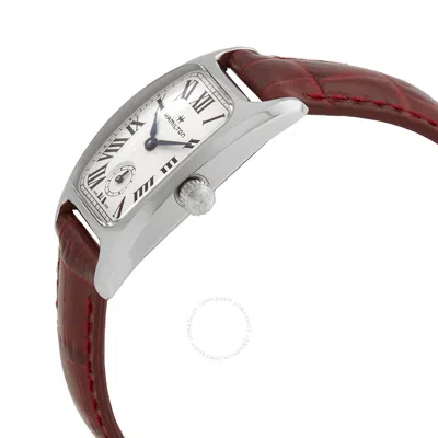 Shop Hamilton American Classic Quartz White Dial Ladies Watch H13321811 In Red   / Blue / White